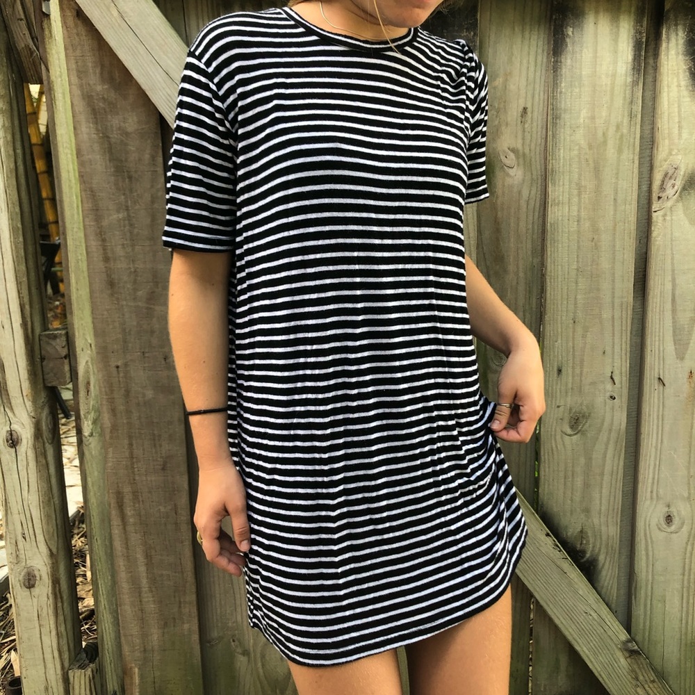 Brandy Melville Striped T-Shirt Dress